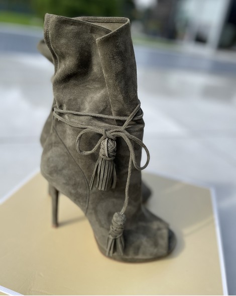 Kozačky dámské Michael Kors ROSALIE olivové